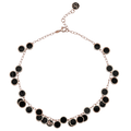 Chantecler Capri "Paillettes" Black Enamel 18kt Pink Gold and Diamond Choker Necklace