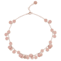 Chantecler Capri "Paillettes" Pink Enamel 18kt Pink Gold and Diamond Choker Necklace