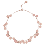 Chantecler Capri "Paillettes" Pink Enamel 18kt Pink Gold and Diamond Choker Necklace