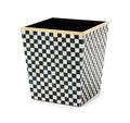 MacKenzie-Childs Courtly Check Lacquer Waste Bin
