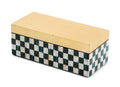 MacKenzie-Childs Courtly Check Small Lacquer Decorative Box with Hinged Lid