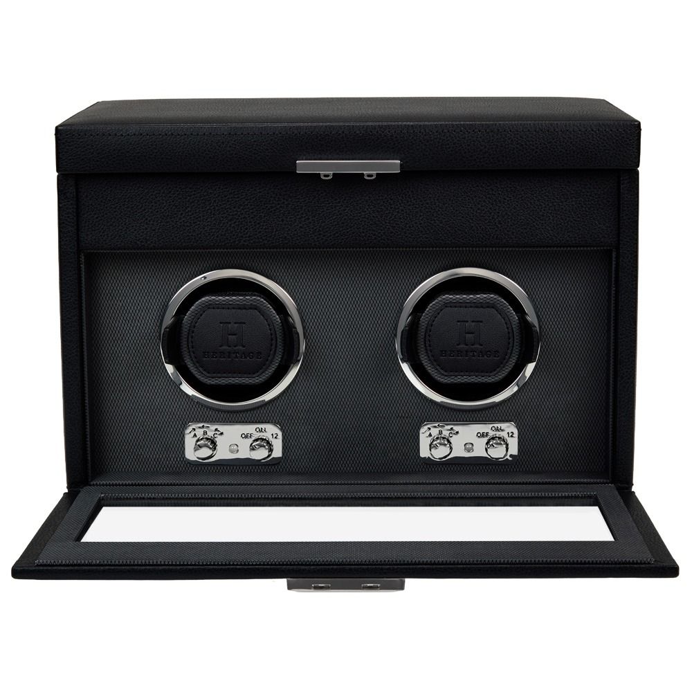 Oxford Double Watch Winder with Storage