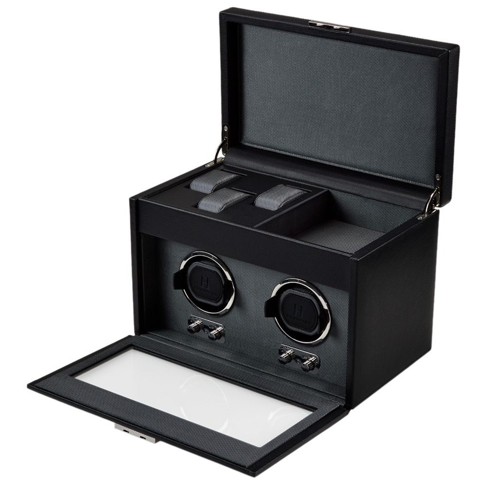 Oxford Double Watch Winder with Storage