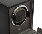 Cub Black Single Watch Winder With Cover