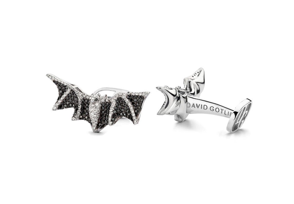 David Gotlib "Dare To Be Bold" Diamond Cufflinks in 18kt White Gold