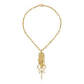 Buddha Mama Diamond Dream Catcher Pendant in 20kt Yellow Gold