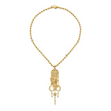 Diamond Dream Catcher Pendant in 20kt Yellow Gold