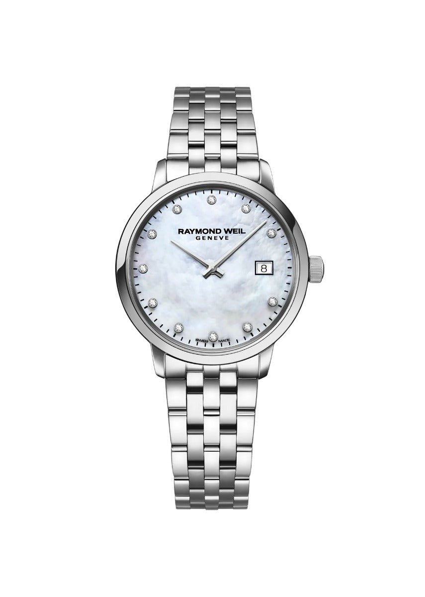Raymond Weil Toccata Ladies White Mother-of-Pearl Diamond Quartz Watch