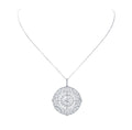 Louis Anthony Jewelers Circa 1930 Diamond Estate Pendant in Platinum