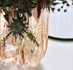 Crackle Vase Tall, Amber/Flamingo