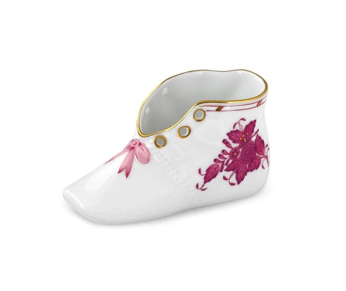 Baby Shoe - Chinese Bouquet Raspberry