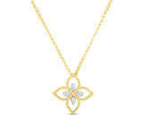 Roberto Coin "Principessa" Small Diamond Flower Necklace