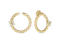 Roberto Coin “Love In Verona" 18kt Yellow Gold Diamond Twist Earrings