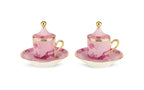 Richard Ginori 1735 "Oriente Italiano" Porpora Coffee Set For Two