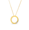 Roberto Coin “Verona" 18kt Yellow Gold Diamond Flower Pendant Necklace