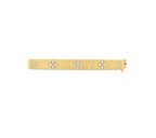 “Love In Verona" 18kt Yellow Gold Diamond Bangle Bracelet