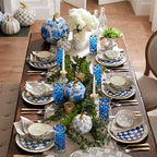 Sterling Check Enamel Compote - Small