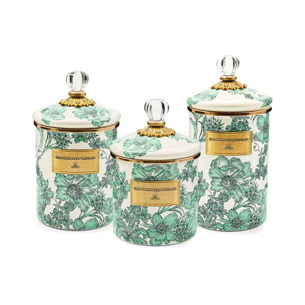 Emerald English Garden Small Canister