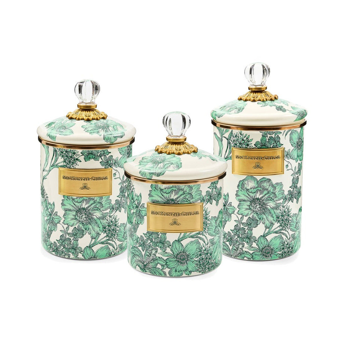 Emerald English Garden Small Canister