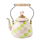 MacKenzie-Childs Palm Beach Check 2 Quart Tea Kettle