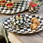 Courtly Check Medium Oval Platter