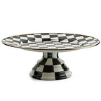 MacKenzie-Childs Courtly Check Large Pedestal Platter