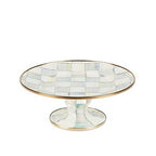 MacKenzie-Childs Sterling Check Mini Pedestal Platter