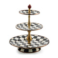 MacKenzie-Childs Courtly Check Enamel Three-Tier Sweet Stand