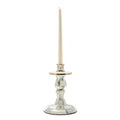 MacKenzie-Childs Sterling Check Enamel Candlestick - Small