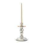 MacKenzie-Childs Sterling Check Enamel Candlestick - Small