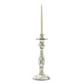 MacKenzie-Childs Sterling Check Enamel Candlestick - Large