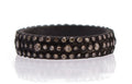 Armenta Blackened Sterling Silver Eternity Stack Ring with Champagne Diamonds