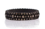 Armenta Blackened Sterling Silver Eternity Stack Ring with Champagne Diamonds