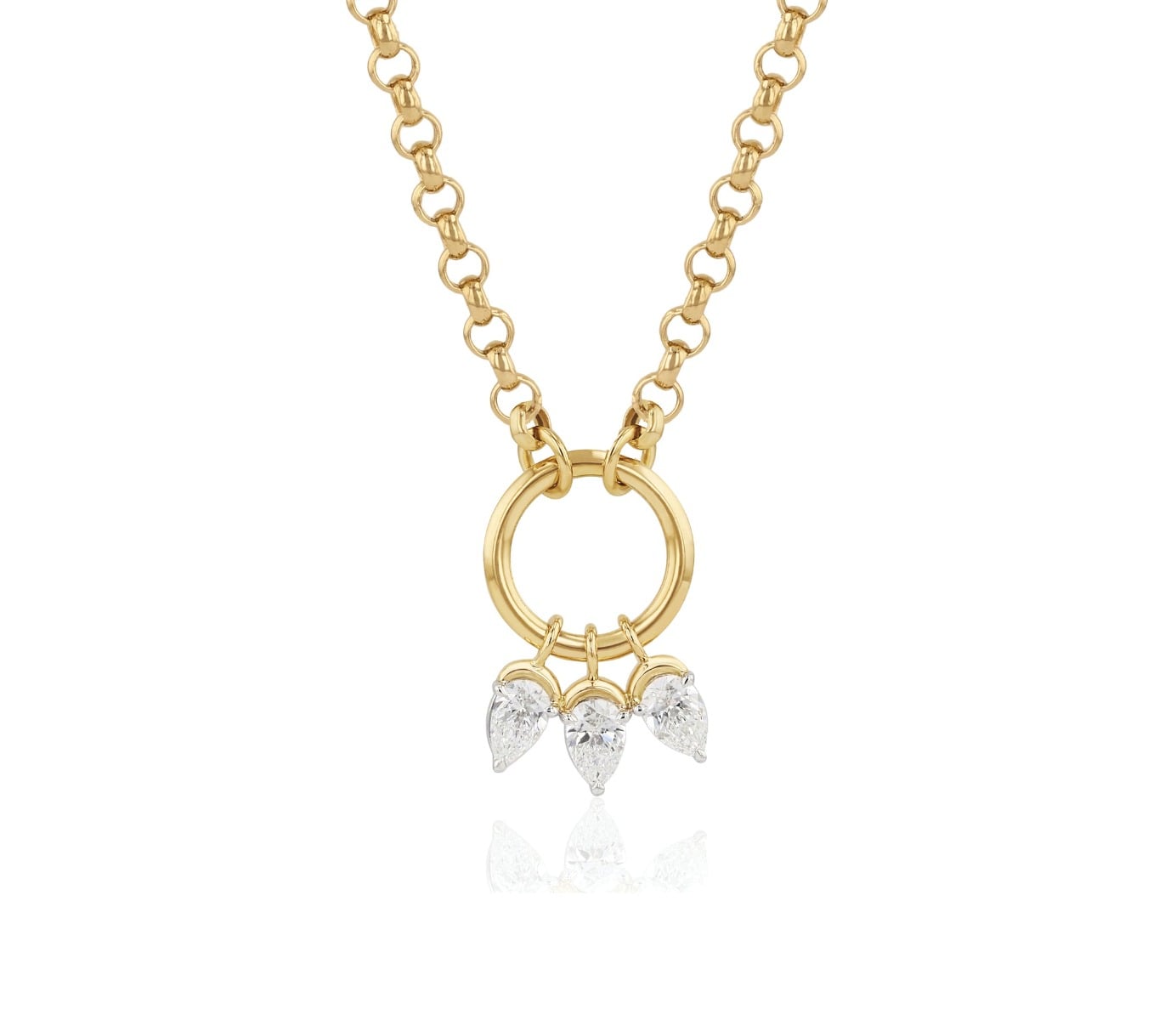 Phillips House Triple Pear Diamond Necklace