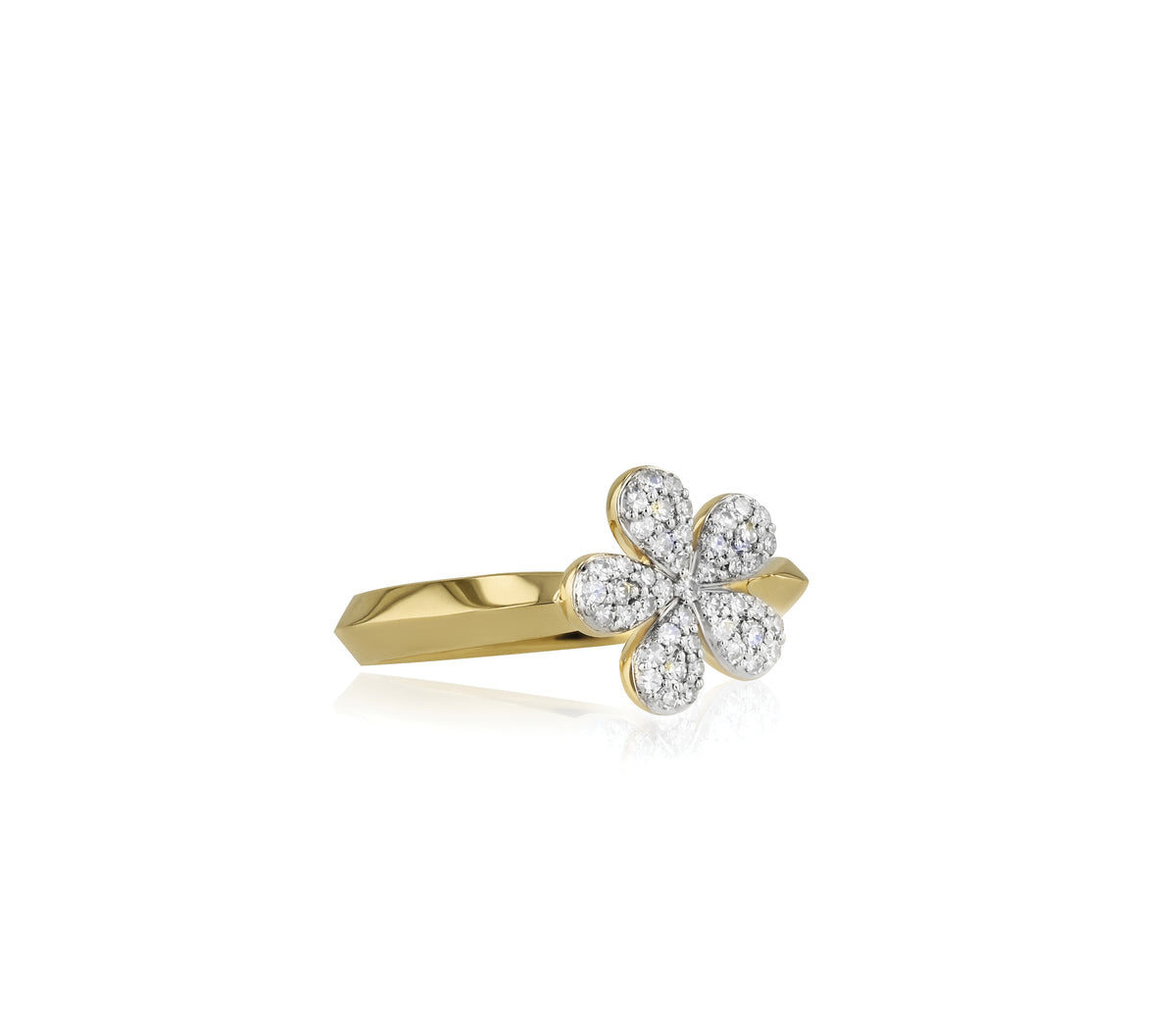 Open Small Forget-Me-Not Ring