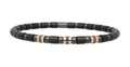 Roberto Demeglio "Carbonio" Carbon Fiber, Ceramic and Black Diamond Bracelet (XL)