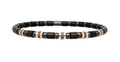 Roberto Demeglio "Carbonio" Carbon Fiber, Ceramic and 5 Station Black Diamond Bracelet (XL)