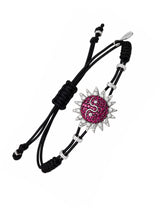Diamond & Ruby Sun Bracelet