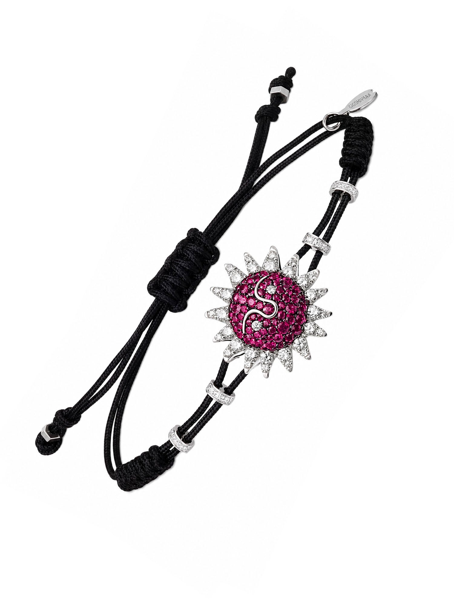 Diamond & Ruby Sun Bracelet