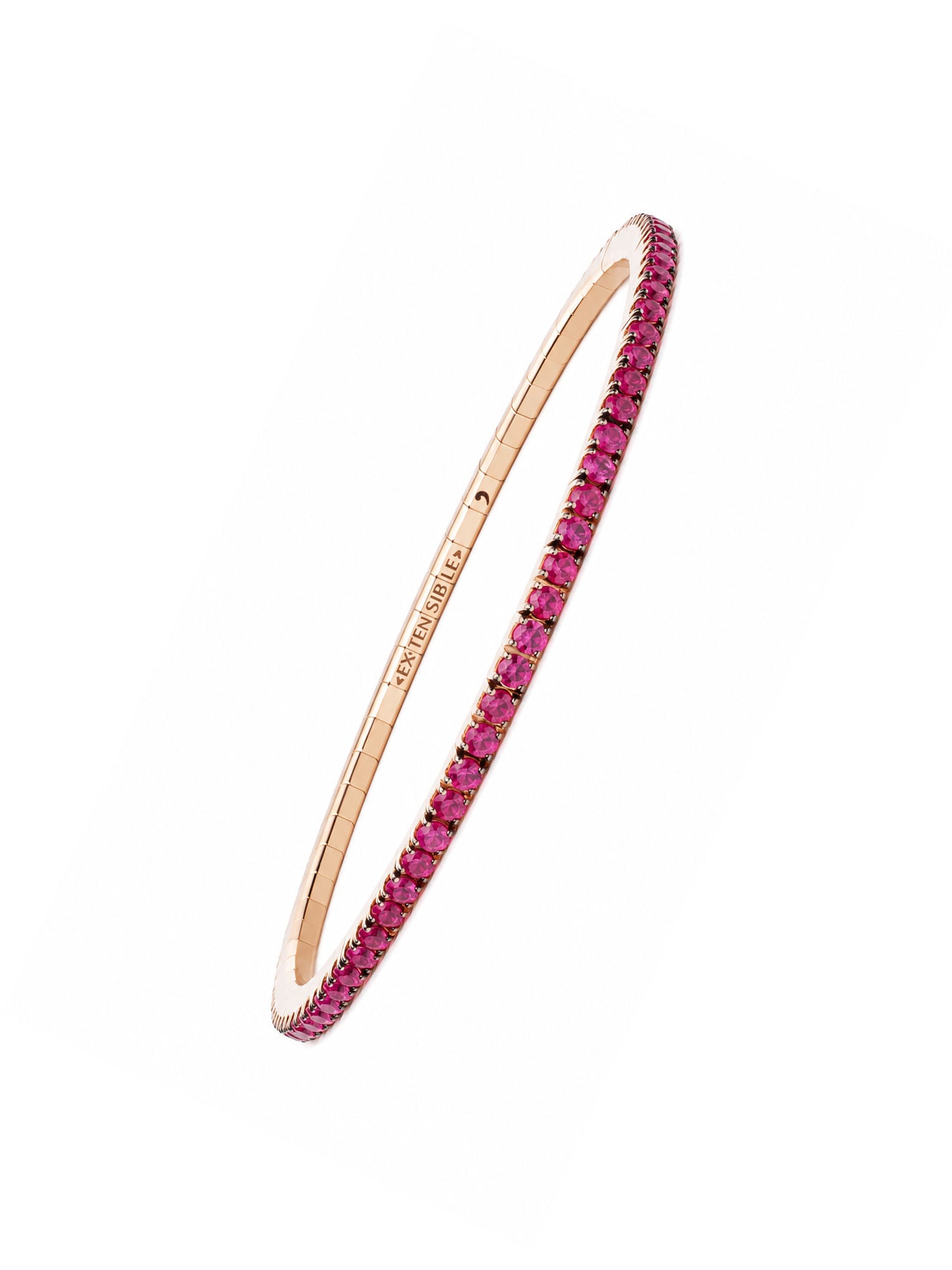 "Extensible" Ruby 18kt Rose Gold Stretch Bracelet