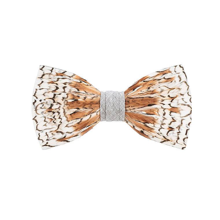 Grey Bobwhite Bow Tie