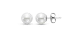 8-8.5MM Pearl Stud Earrings in 14kt White Gold
