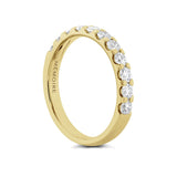 "Odessa" 18kt Yellow Gold Round Diamond Band