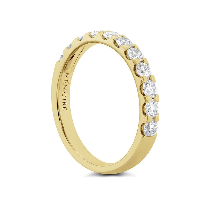 "Odessa" 18kt Yellow Gold Round Diamond Band