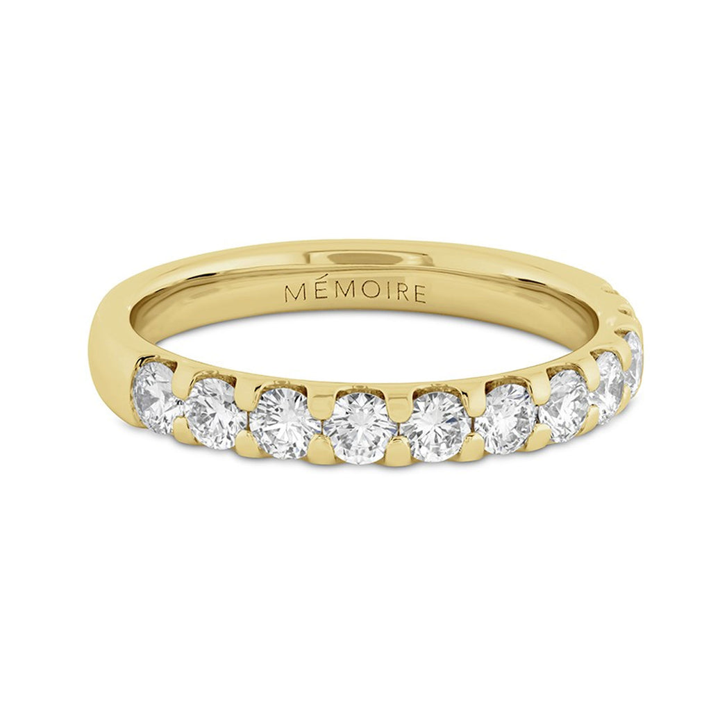 "Odessa" 18kt Yellow Gold Round Diamond Band