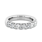 "Odessa" Platinum Half Round Diamond Band