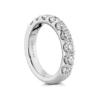 "Odessa" Platinum Half Round Diamond Band