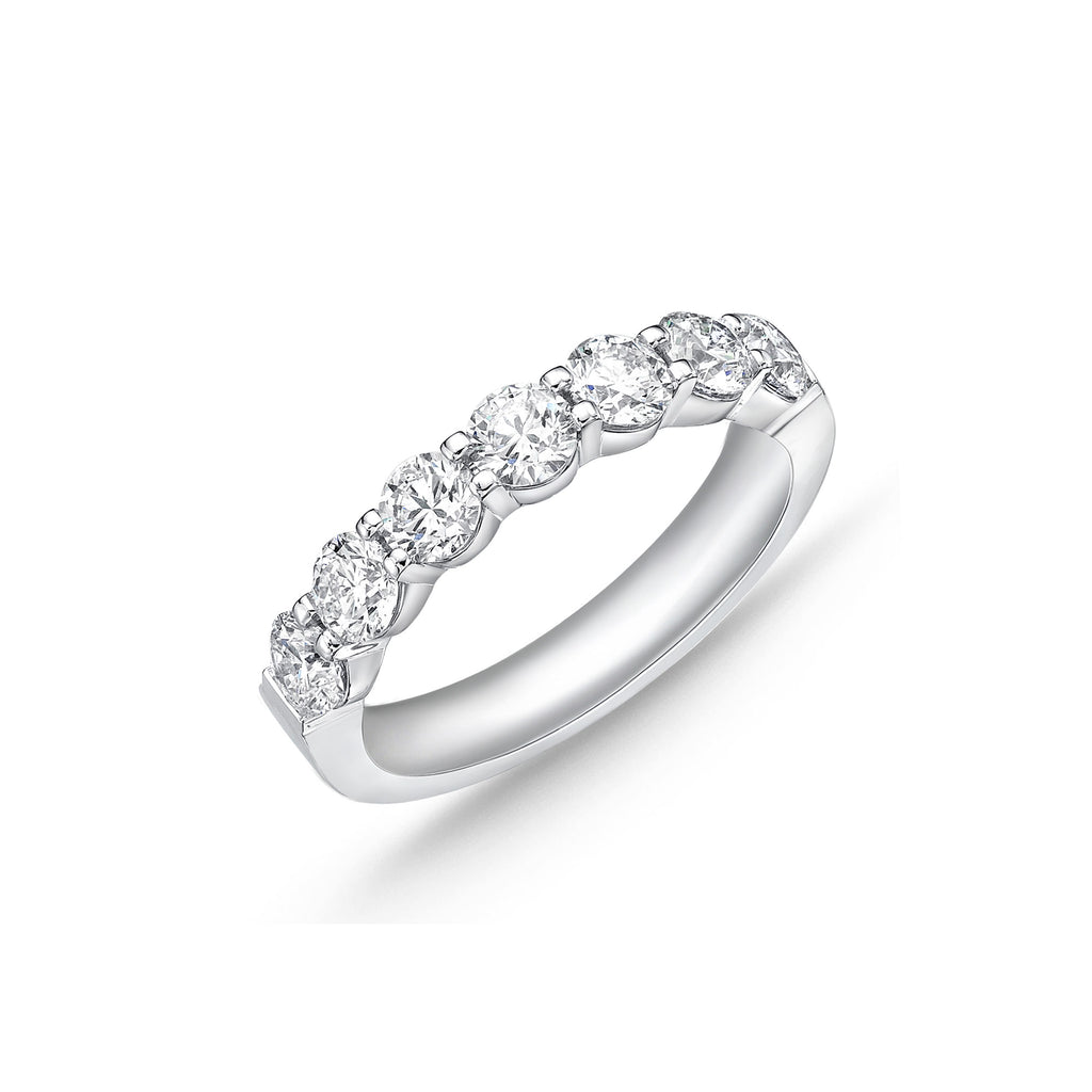 "Odessa" Platinum Round Diamond Band
