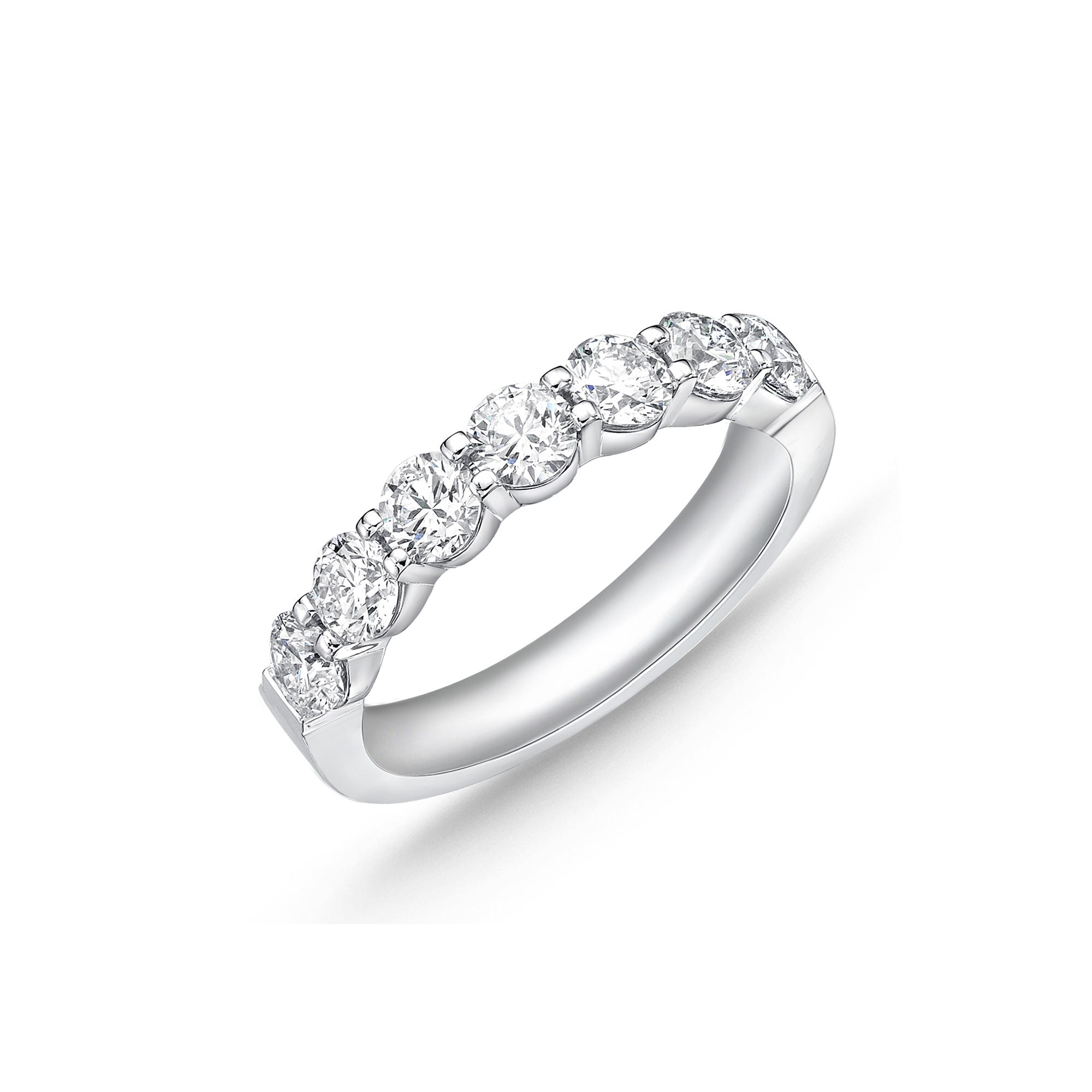 "Odessa" Platinum Round Diamond Band