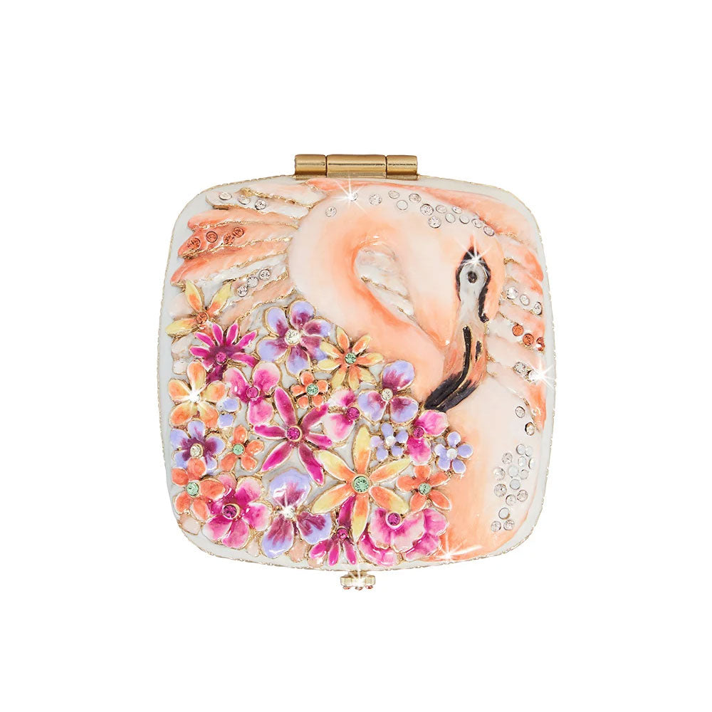 Lily Floral Flamingo Compact